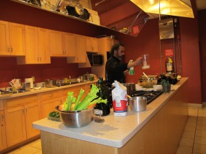 Chef Ken Lefebour in our Go Cooking kitchen
